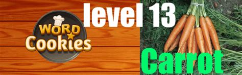 Word Cookies Carrot Level 13 .